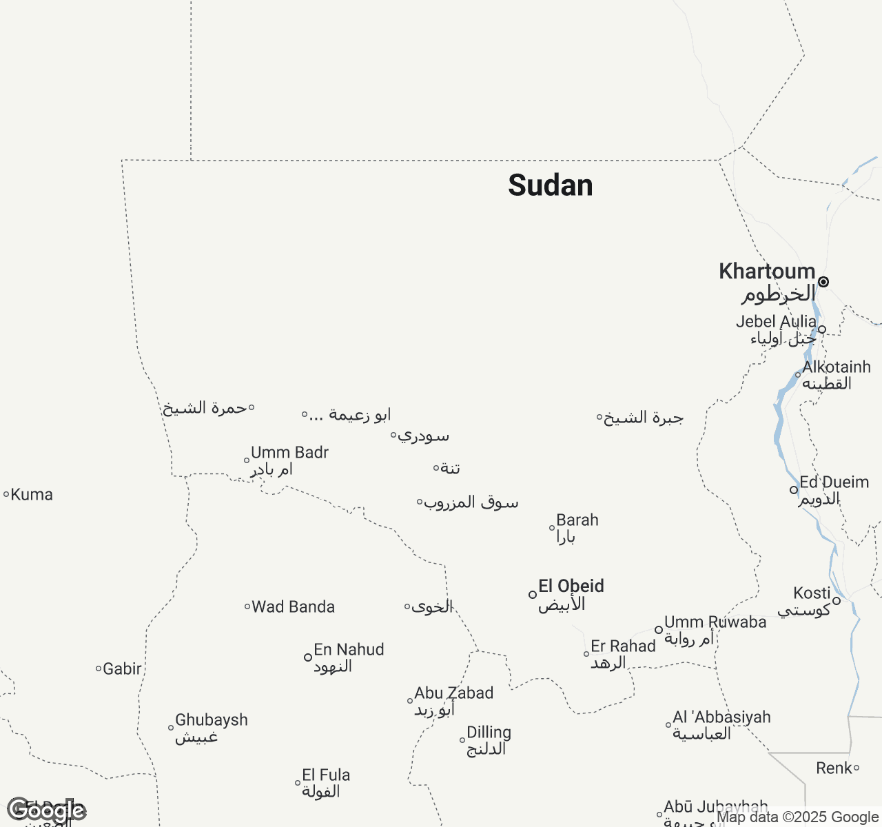 Map of Sudan